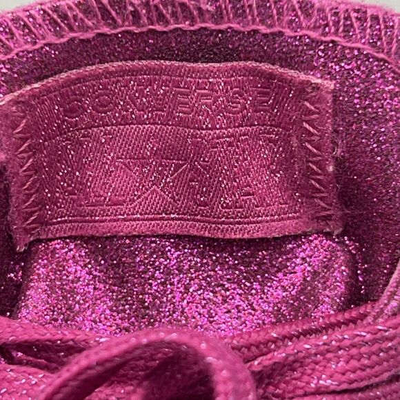 Converse Chuck Taylor All Star Shoes Womens Size 7 Pink Glitter Low Top 164550C - Picture 12 of 13